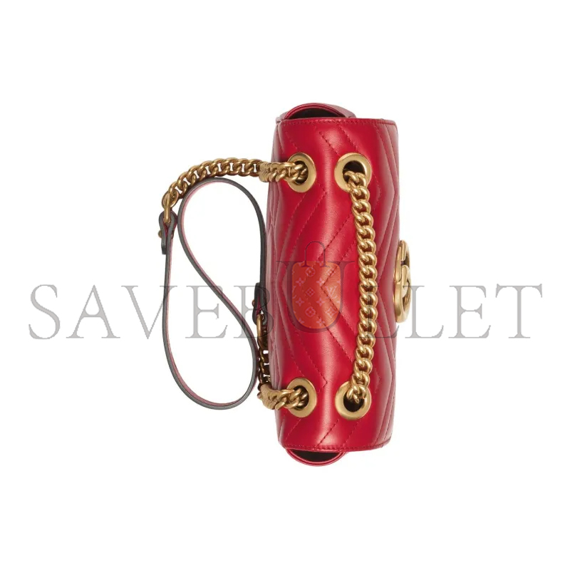 GUCCI GG MARMONT MATELASSÉ MINI BAG ‎446744 (22*13*6cm)